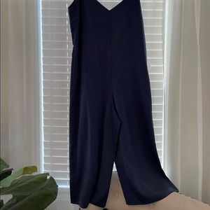 Lulu’s Navy Cropped Jumpsuit